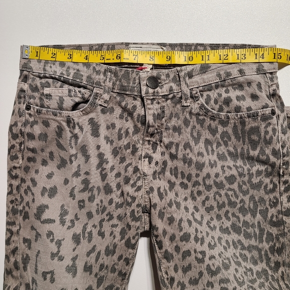 Current Elliott Stiletto Womens Size 27 Leopard Pants Grey Ankle Cropped - Picture 6 of 9